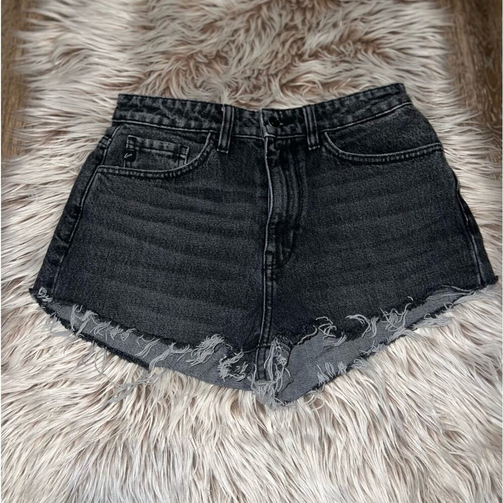 Kancan women’s black jeans shorts